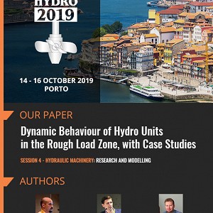 VESKI news: Dynamic Behaviour of Hydro Units in the RZL - Hydro2019 conference